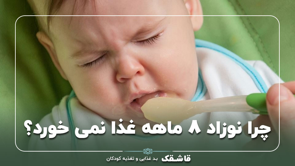 چرا نوزاد 8 ماهه غذا نمی خورد【6 راهکار】+ برنامه غذایی 1 چرا نوزاد 8 ماهه غذا نمی خورد【6 راهکار】+ برنامه غذایی