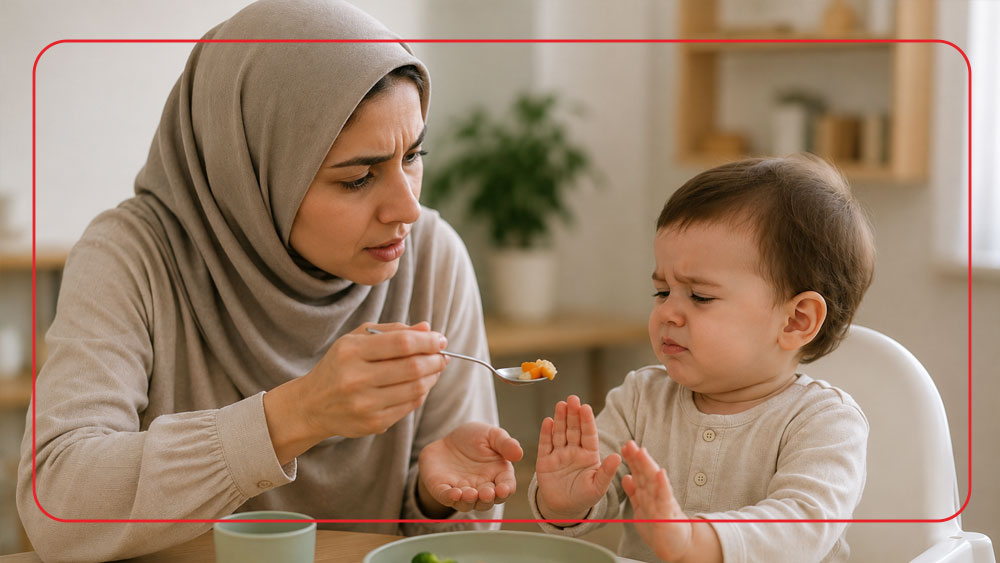 غذا خوردن بچه با قاشق【آموزش مرحله به مرحله+7 راهکار】 4 غذا خوردن بچه با قاشق